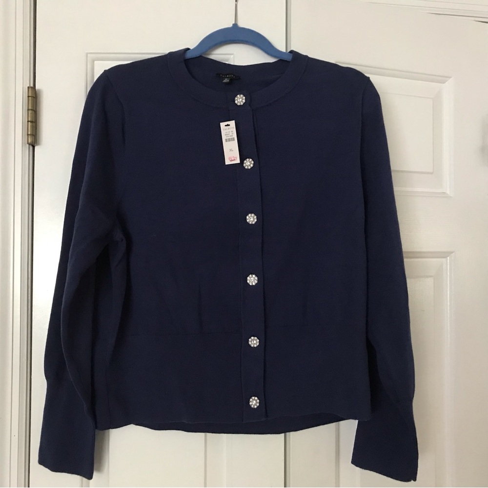 Talbots Deep Blue Knit with Sparkling Accents